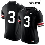 Youth NCAA Ohio State Buckeyes Damon Arnette #3 College Stitched No Name Authentic Nike White Number Black Football Jersey WW20O37RW